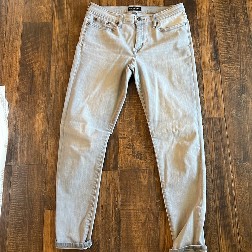 Banana Republic factory sculpted skinny gray jeans, size 10